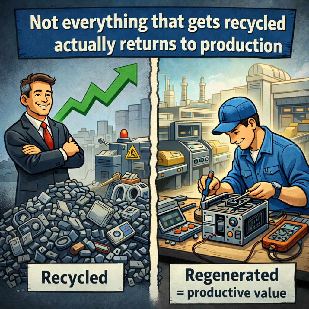 Circular economy recycling vs regeneration for Italian competitiveness