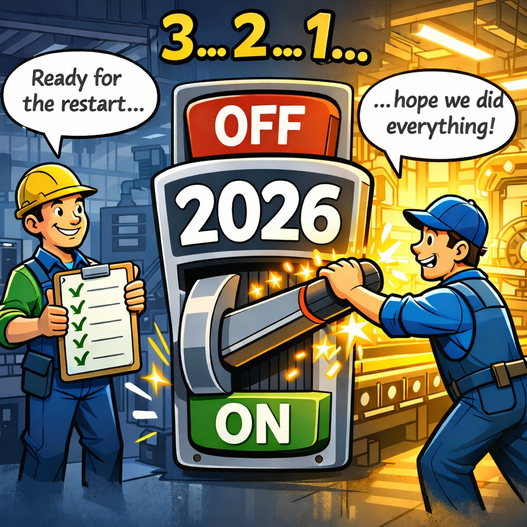 maintenance for the restart of production at the beginning of the year