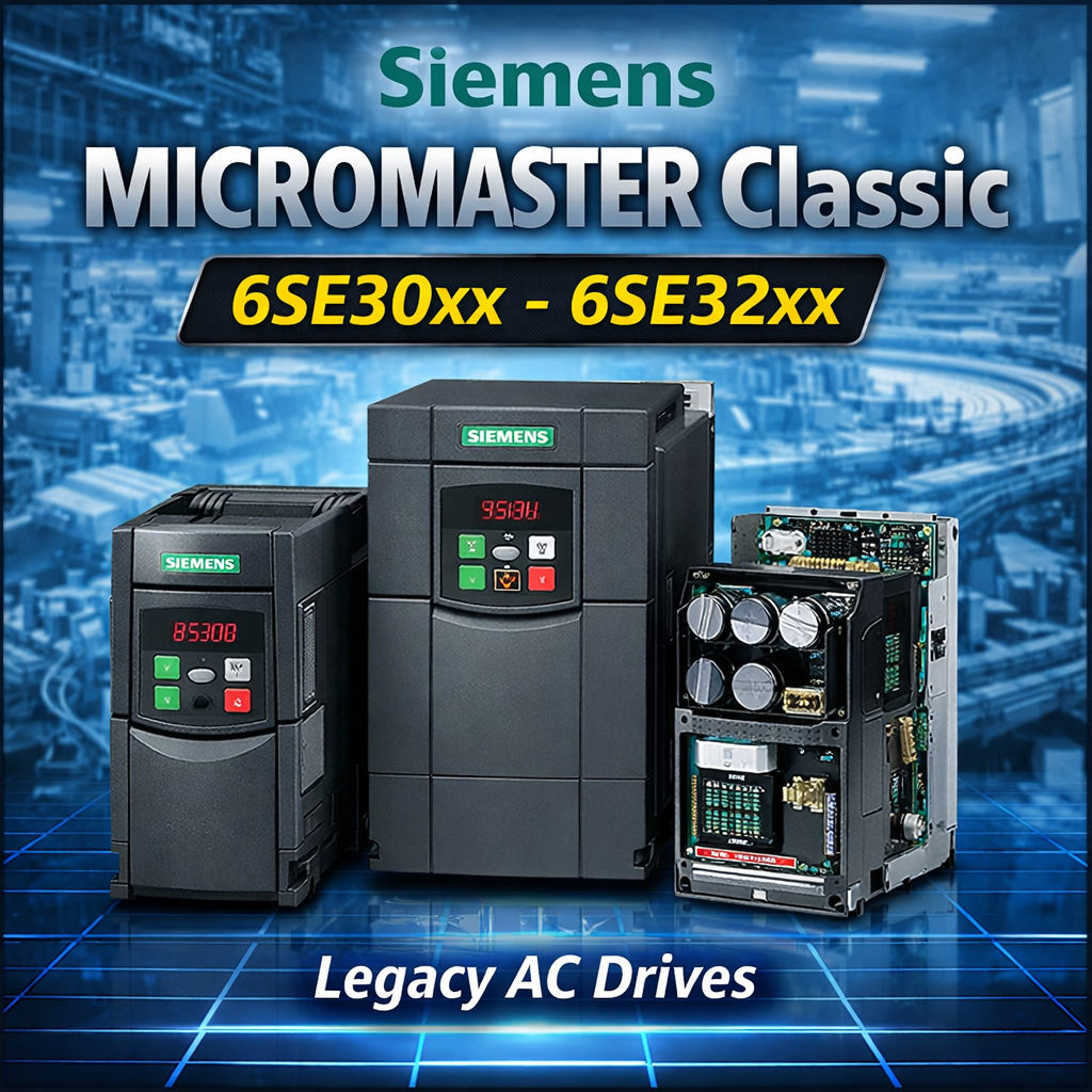 Siemens MICROMASTER inverter Classic 6SE30xx e 6SE32xx