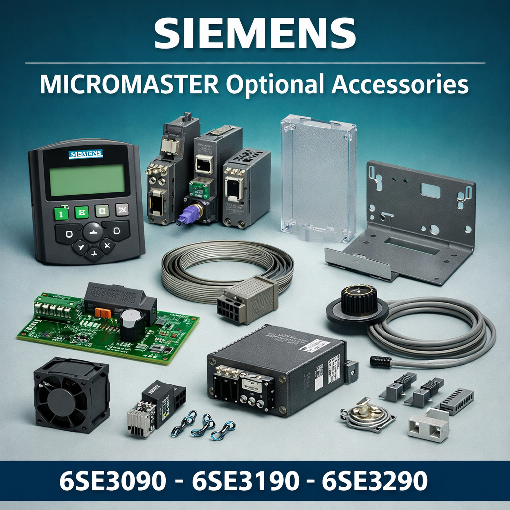 Siemens MICROMASTER accessori opzionali 6SE3090 e 6SE3190 e 6SE3290