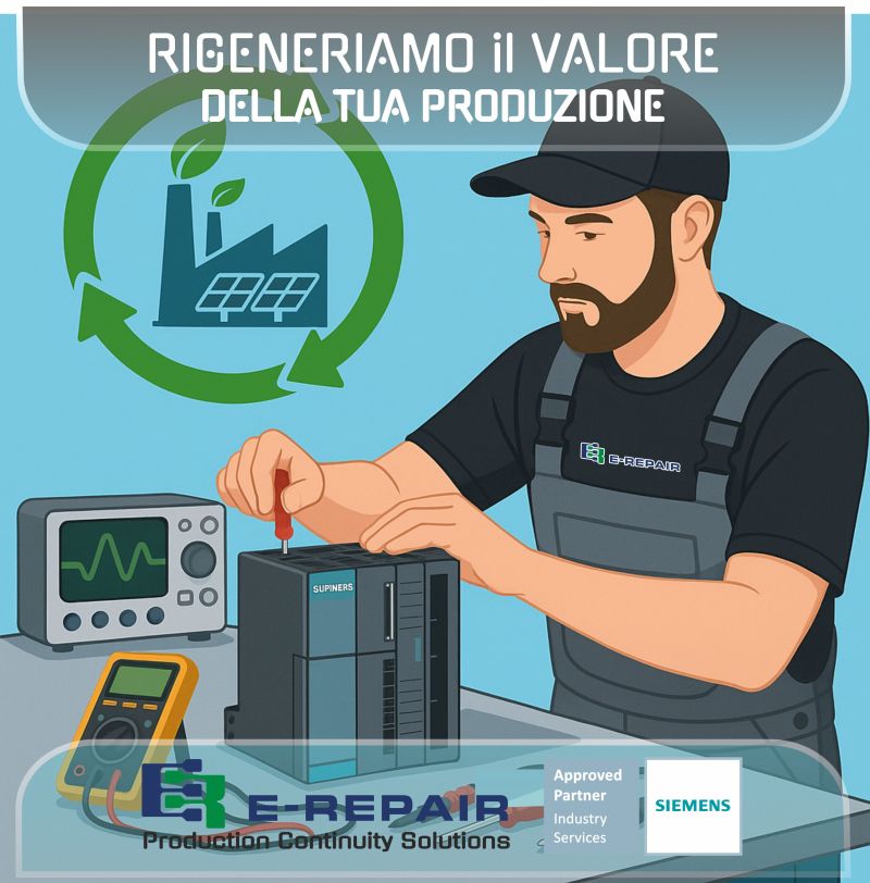 E-Repair rigenerazione elettronica industriale per ripristino a ore zero